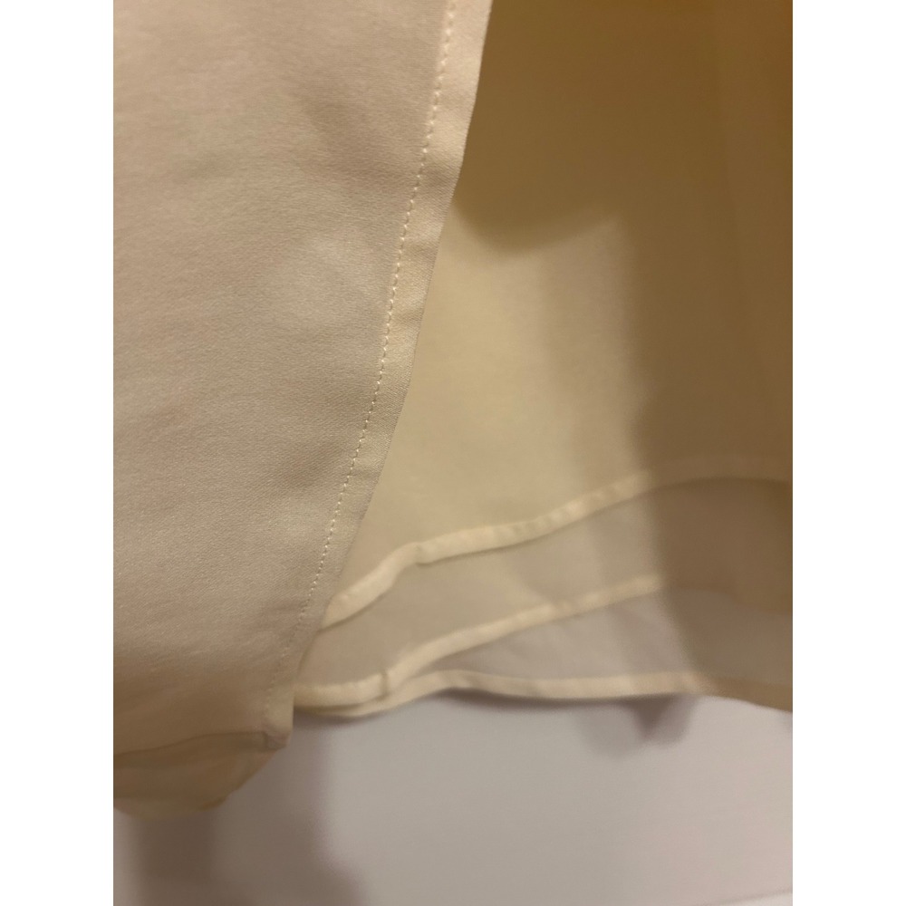 Vintage Laura Ashley Silk Carolyn Bessette cream ivory tie sailor longsleeve top - Picture 6 of 10